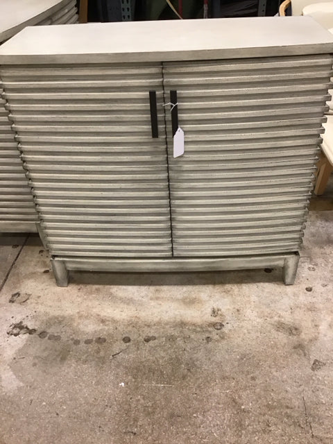 Ribbed Curved Front Cabinet
