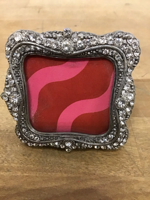 2" Square Rhinestone Photo Frame