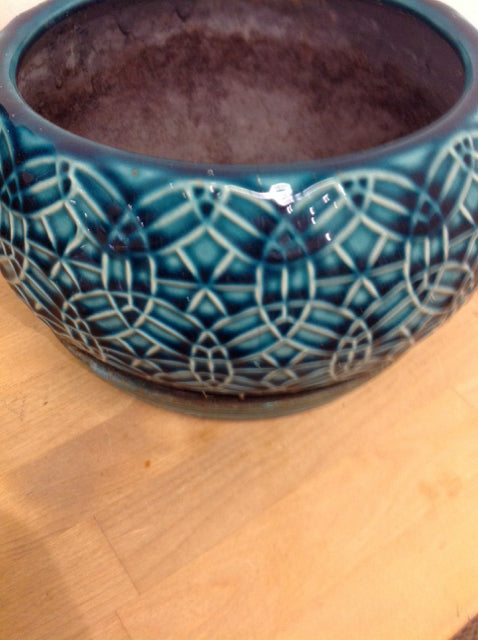 Planter- 9" Green Pottery