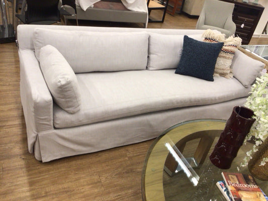 RH Grey Fabric Slip Cover Sofa
