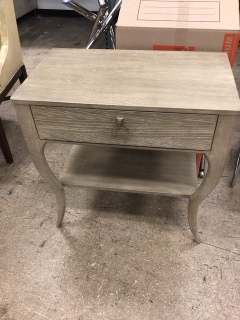 Light Wood One Drawer/One Shelf Nightstand