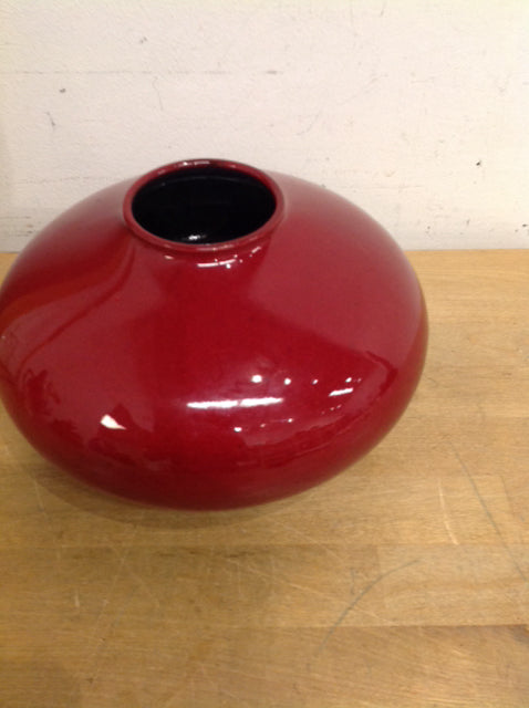 Vase- 9" Germany Red Ceramic Vase