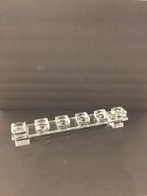 6-Votive Crystal Centerpiece