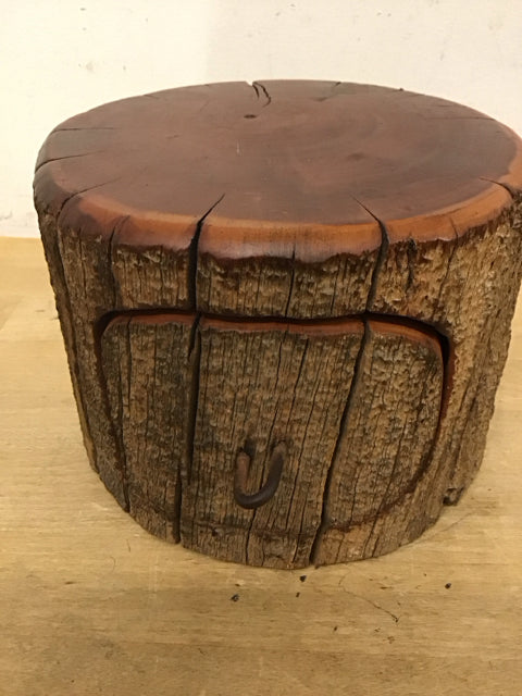 7"x5" Resin Trea Stump Jewelry Box