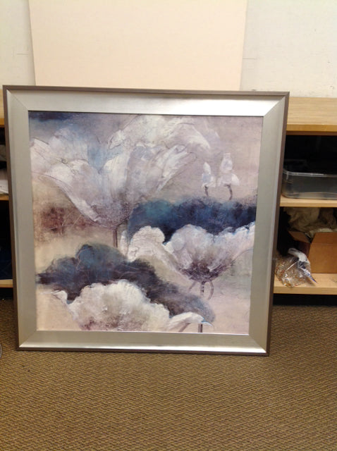 41.5" Framed Lotus Flower Print
