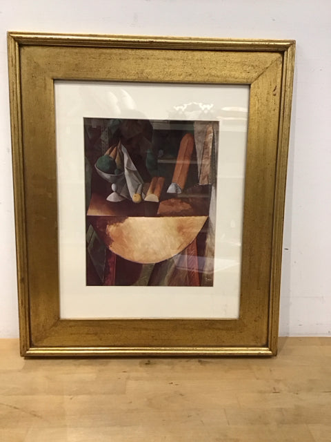 22"x26" Framed Still Life Bread & Fruit" Print