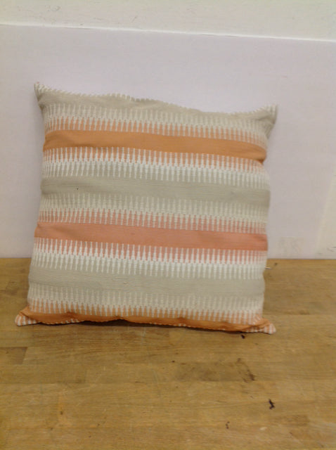 Orange and Tan Pillow