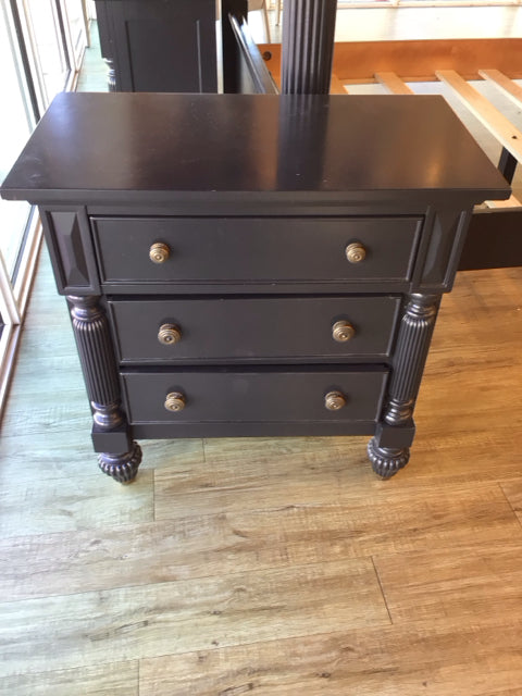 Lane Furniture National Geographic Collection Dark Grey Three Drawer Nightstand