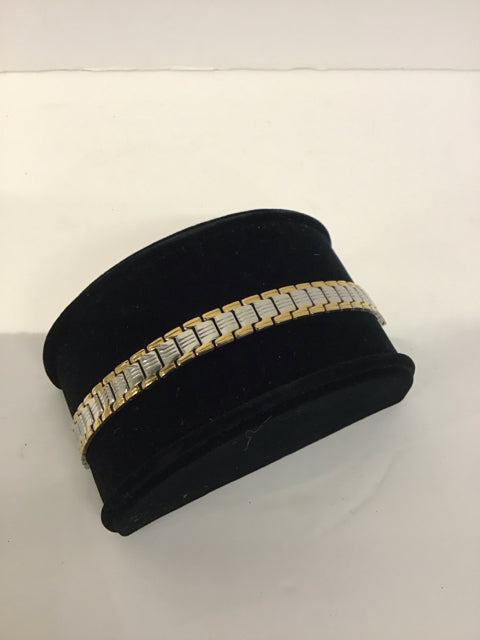 Men's Silver/Gold Bracelet