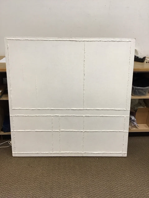 48"Sq Benoit Pelchat White Abstract