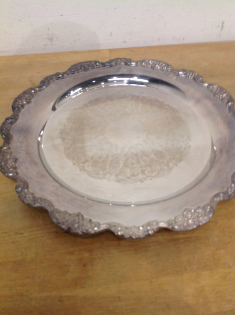 Silverplate Tray- 14" Ornate