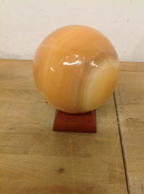 Gold Marble Ball On Stand