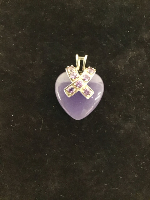 Amethyst w/Silver Pendant