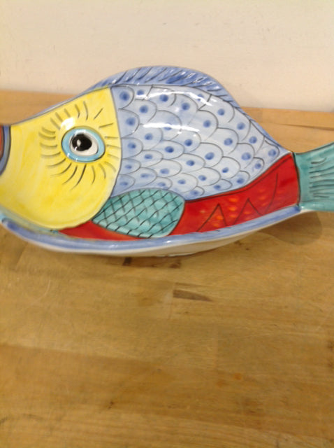 Bowl-.16" Italy Ceramic Fish