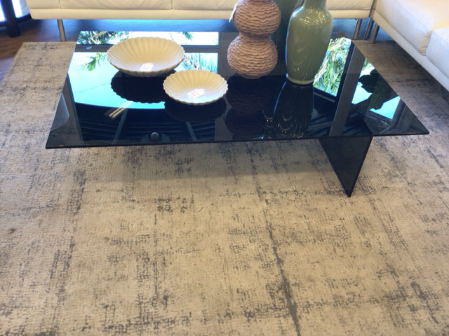 Black Glass Rectangle Coffee Table