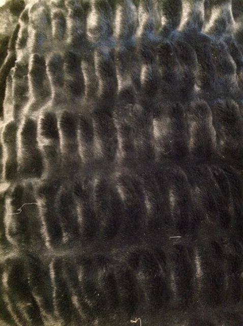 Throw- Donna Salyers Black Faux Fur