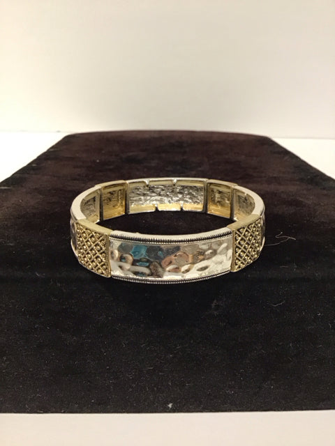 Damascene Style Stretch Bracelet