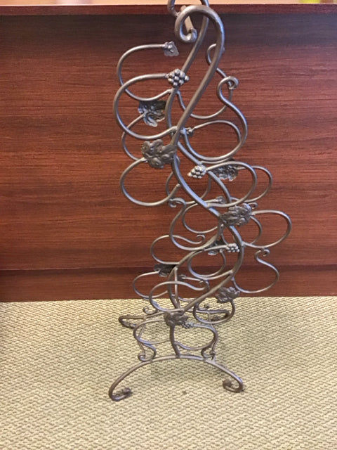 40" Metal Grape Vine Wine Rack