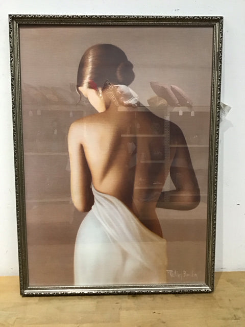21x29 Framed "Naked Back" Philippe Boudoy