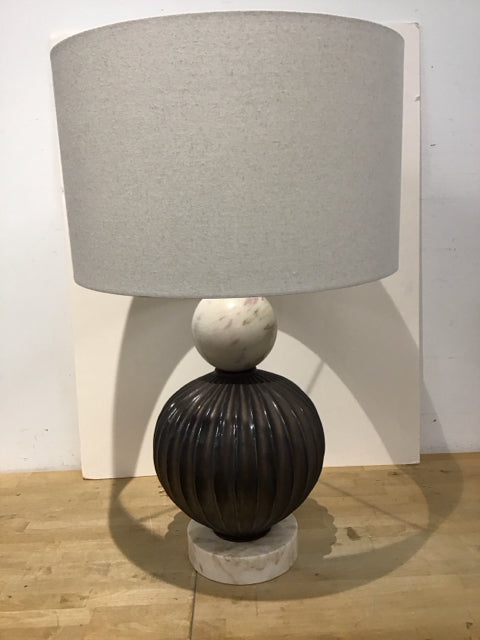 Cassius Table Lamp w/Marble Ball & Base
