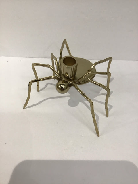 Gold Metal Spider Taper Holder