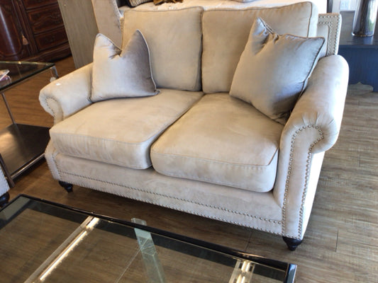 Aria Desins Fabric Love Seat W/2 Pillows