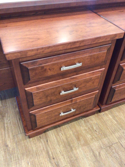 Georges Woodcraft Cherry Three Drawer Nightstand