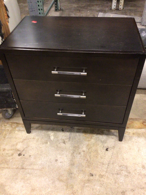 19" X 30" AS-IS Vanguard Furniture Brown Three Drawer Nightstand