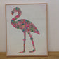 23"x29" Flamingo Print on Canvas AS-IS