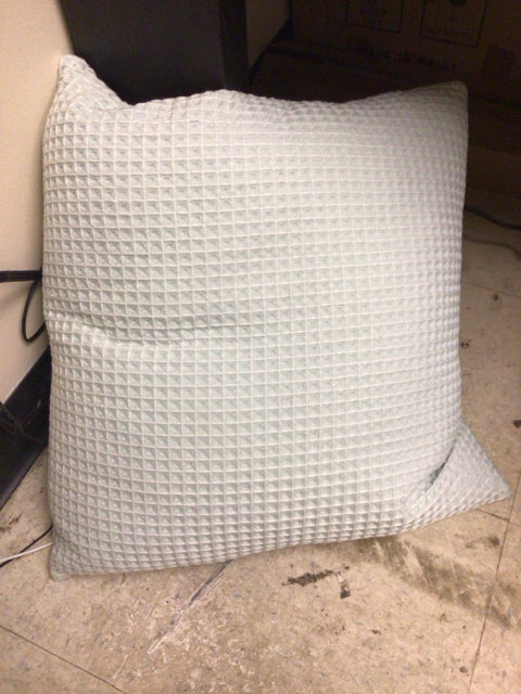 Light Blue & White Fabric Pillow