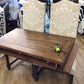 AS-IS Set Of 8 Ethan Allen Custom Fabric & Wood Dining Chairs(Light Soil)