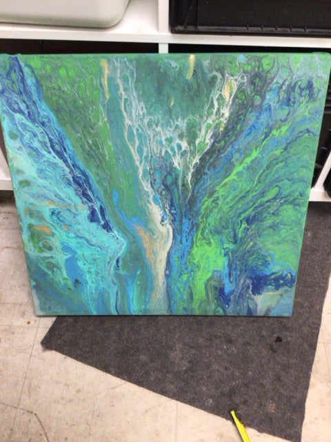 24" x 24" "Luscious River" By Ashley Jenkins