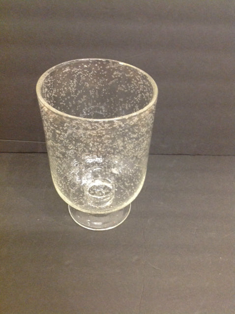 9" Glass Hurricane Candle Holder