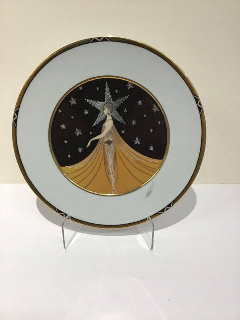 12"Rd Erte "New York" Porcelain Platter