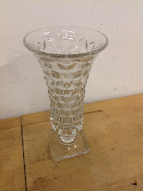 10" Cut Glass Vase