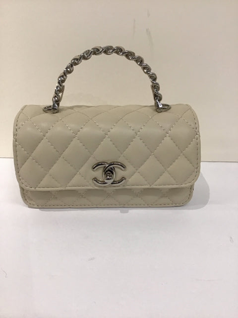 Chanel Style Tan Handbag