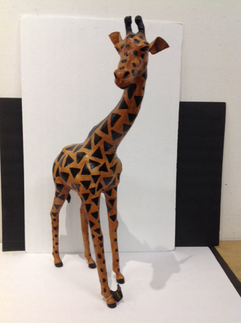 26.5" Leather Giraffe