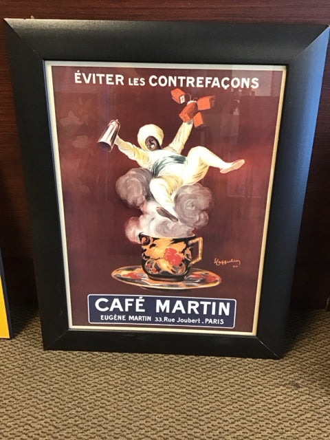 23"x29" French Cafe Martin Art