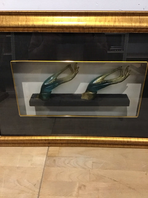 24x16 Shadow Box Framed Buddha Hands