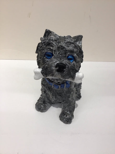 7x10 Grey Scottie Dog