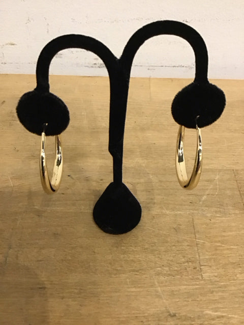 Earrings Gold Large Hoop