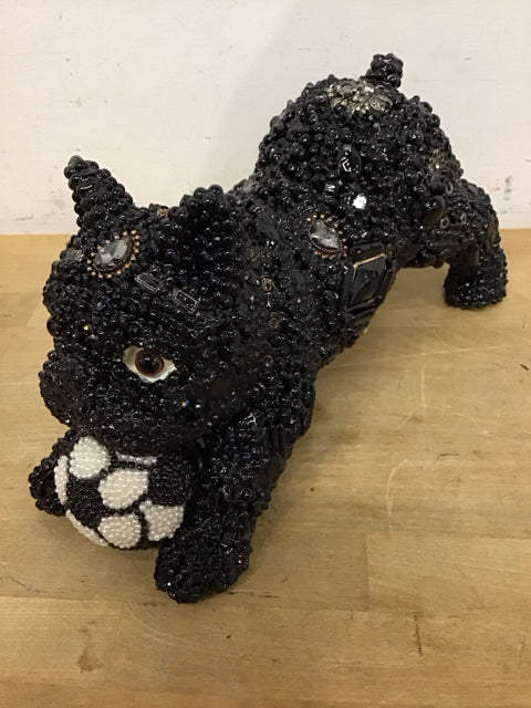 13"x8" Dog "Playball" By Susan David