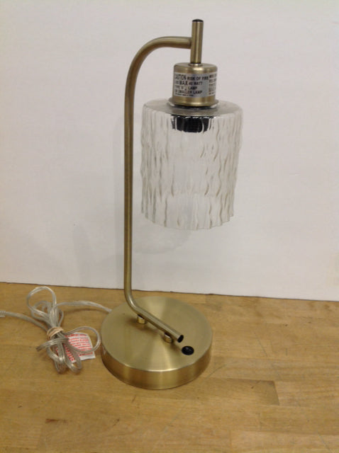 10" Glass Desk Lamp