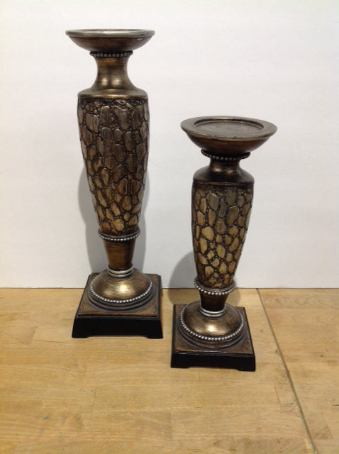 16",12" Graduated Resin Urn Candle Holders
