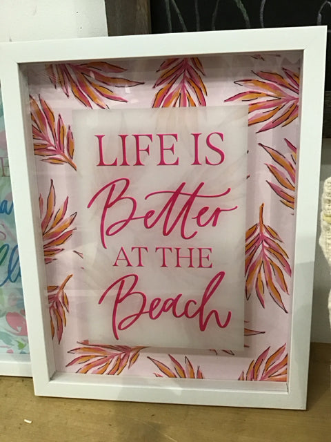 12"x15.5" Life Is Better At The Beach Art