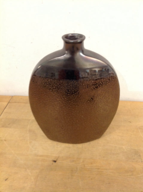 11" Bronze Ceramic Vase