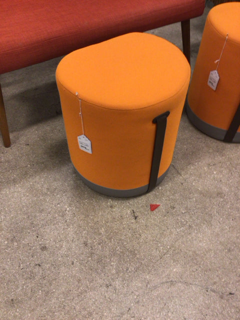 Bernhardt Orange Ottoman