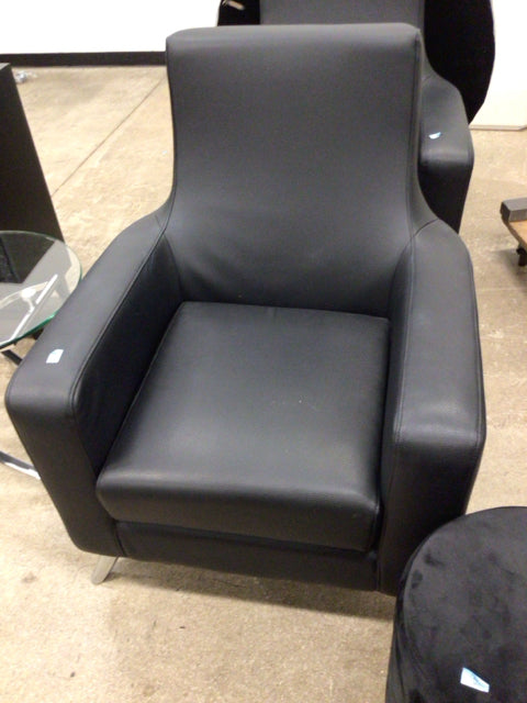 City Furniture Grey Textured Vinyl Arm Chair