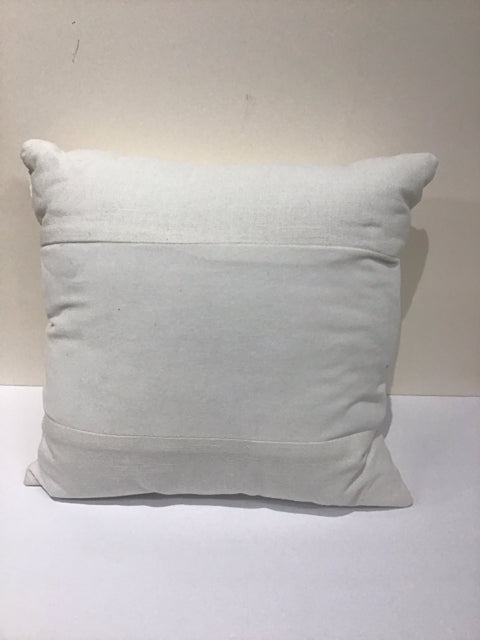 White Pillow w/White Velour Stripe