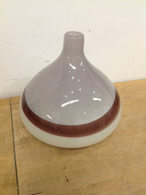Vase- 11" Purple Art Glass
